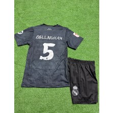 Gladsome Real Madrid Bellingham 5 Futbol Çocuk Forması Siyah