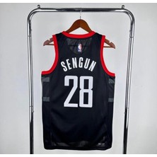 Gladsome Houston Rockets Sengun 28 Basketball Jersey Siyah