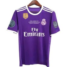 Gladsome Real Madrid Ronaldo 7 Retro Futbol Forması Mor