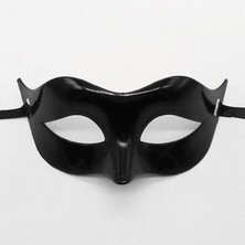 TKÇ Siyah Renk Masquerade Kostüm Partisi Venedik Balo Maskesi