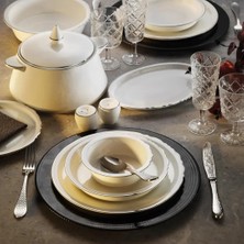 Onedekor 12 Kişilik 60 Parça Rumi Modern Platin Yemek Takımı