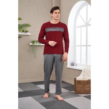 Pjs 23707 Erkek Bisiklet Yaka Pijama Takım