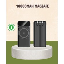 Uslucan Alışveriş 10000 Mah Kablosuz Powerbank – 15W Hızlı Şarj  Type-C Çoklu Çıkışlı