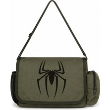 Sevbano Örümcek Adam Spider-Man Film Kahramanı Baskılı Unisex Okul, Spor, Ofis Çok Amaçlı Postacı Çantası