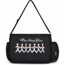 Sevbano Three Days Grace Rock Metal Müzik Grubu Baskılı Unisex Okul, Spor, Ofis Çok Amaçlı Postacı Çantası