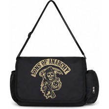 Sevbano Sons Of Anarchy Dizi Baskılı Unisex Okul,spor, Ofis Çok Amaçlı Postacı Çantası