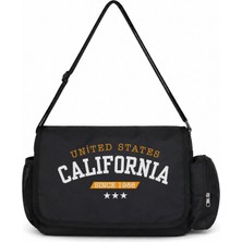 Sevbano California Baskılı Unisex Okul, Spor, Ofis Çok Amaçlı Postacı Çantası