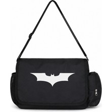 Sevbano Batman Film Kahramanı Baskılı Unisex Okul, Spor, Ofis Çok Amaçlı Postacı Çantası