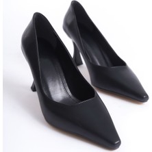 Zerenyus Cordelia Premium Mat Siyah Stiletto 7 cm