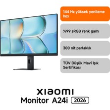Xiaomi Monitor A24I 2026 23.8 Inç - 23.8" FHD IPS 144Hz (Xiaomi Türkiye Garantili)