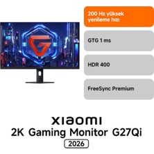 Xiaomi 2k Gaming Monitor G27QI 2026 - 27" 200Hz 1ms WQHD 2560x1440 Fast IPS Oyuncu Monitör