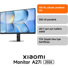 Xiaomi Monitor A27I 2026 27 Inç -  27" FHD IPS 144Hz (Xiaomi Türkiye Garantili)