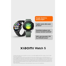 Xiaomi Watch 5 Siyah - Watch 5 Siyah (Xiaomi Türkiye Garantili) Sadece Android ile Uyumlu
