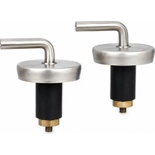 Zenviaa 2pcs Üstten Sıkmalı Metal Klozet Kapak Menteşesi Vidası (4887) Zenviaafgrr