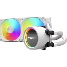 Fsp AE24-W Beyaz 240MM 1851P/1700P/AM5/AM4 Sıvı Soğutmalı Cpu Fan Rgb