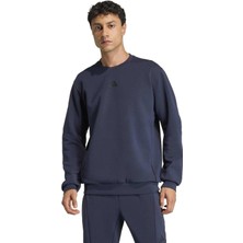 AKA4811 Adidas D4T Crew Sweats Erkek Sweatshirt Mavi