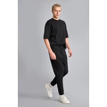 DeFacto Slim Fit Bağcıklı Fermuar Cepli Pike Jogger Eşofman Altı D5258AX26AU