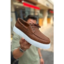 Zerrenyus ZRC419 Yüksek Kalite Günlük Bağcıklı Casual Erkek Loafer Taba