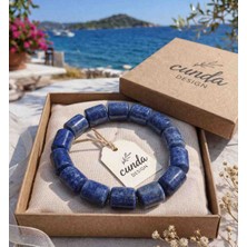 Cunda Doğal Taş Design Lapis Lazuli Bileklik Özel Kesim