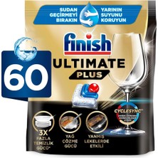 Asitan Finish Ultimate Plus 60 Kapsül Bulaşık Makinesi Deterjanı Tableti (1 x 60 Kapsül)