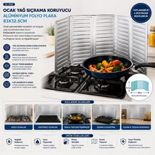 Hace Bazaar Ocak Yağ Sıçrama Koruyucu Alüminyum Folyo Plaka 84X32.5CM (4887)