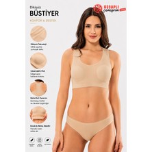 Gd Goldoremi 1213 Premium Seri Kadın Dikişsiz Arkası Çapraz Sporcu/günlük Pedli Büstiyer Yarım Atlet