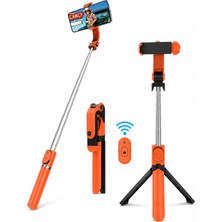 Concord 3\'ü 1 Arada Bluetooth Selfie Çubuğu Tripod Kumandalı Telefon Tutucu Monopod 360° Döner