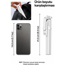 Concord 3\'ü 1 Arada Bluetooth Selfie Çubuğu Tripod Kumandalı Telefon Tutucu Monopod 360° Döner