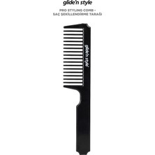 Glide’n Style GS-281 Pro Saç Şekillendirme Tarağı – Profesyonel Geniş Dişli Tarak, Kuaför & Ev Kullanımı İçin