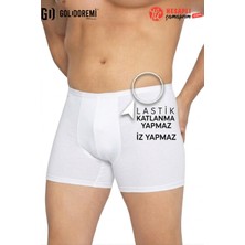 Gd Goldoremi Premium Erkek Iz Yapmaz Rahat Lastik Bambu Rahat Kutulu Tekli Boxer (Göbeği Olanların Vazgeçilmez)