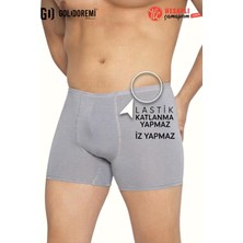Gd Goldoremi Premium Erkek Iz Yapmaz Rahat Lastik Bambu Rahat Kutulu Tekli Boxer (Göbeği Olanların Vazgeçilmez)