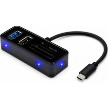 Hace Bazaar Type-C 3.2 Gen2 Hub Kart Okuyucu 4 Port 10 Gbps TC256
