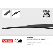 Silbak Novapazr Silecek Süpürgesi Arka (Vw Golf 355MM Muz Tip)