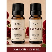 E.M.S 2 x 10  ml Karanfil Esansiyel Uçucu Yağ Buhurdanlık Yağı Karanfil Yağı Difüzör Esansı Oda Kokusu Esansı Mum Esansı.
