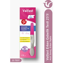 Valfast Erken Gebelik Testi 25'li Paket (Gizli Gönderim)