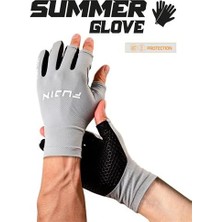 Fujin Pro Angler S24 Summer Gloves Grey