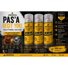 Aeron Pas Sökücü Sprey 500 ml – Güçlü Pas, Kir ve Oksit Çözücü – Sıkışmış Somun ve Civata Için - Ww-44