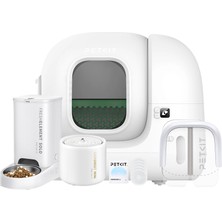 Petkit Kedi Mama ve Su Kapları Çelik Malzemeden 5 Parça Ergonomik Tasarımlı Set