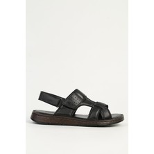 Pierre Cardin Erkek Siyah Sandalet PC-7344