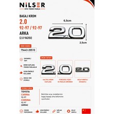 Ns Nilser Auto Parts Toyota Corona Arka Yazı (2.0) 1992-1997 Corona 92-97