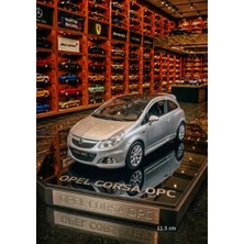 Oyuncak Sahili Opel Corsa Metal Araba Orjinal Diecast 11.5 cm Çekbırak Model Demir Koleksiyon Model Kapıları Açılır Metalic Sılver
