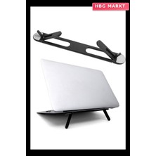 HBG Markt 2 Kademeli Katlanabilir Laptop Standı Kendiliğinden Güçlü Yapışkanlı, Ergon