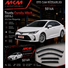 Mkm Toyota Corolla Hibrit (2019 ve Sonrası) Uyumlu 4'lü Kromlu Cam Rüzgarlığı Takımı