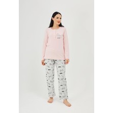 HF Club 2115 Kadın Uzun Kollu Pijama Takımı