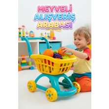 Farbu Oyuncak Meyveli Arabam! - 6 Adet Meyveli Tekerlekli Alışveriş Arabalı Eğitici Oyuncak Seti