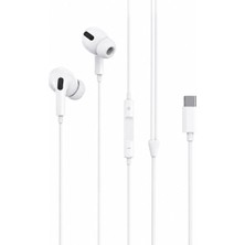 Hepu Titan Series HP-TK01 Type-C Kablolu Kulak Içi Kulaklık - Yüksek Kaliteli Stereo Ses, Mikrofonlu ve Ergonomik Tasarımlı 1.2m Type-C Kulaklık
