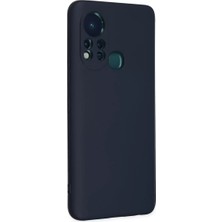 Aslanoğlu Store Newface Infinix Hot 11S Kılıf Nano Içi Kadife Silikon - Lacivert