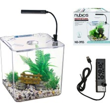 Ece-Umay Nubios Masasüstü Akvaryum Seti 13,5 L Küp