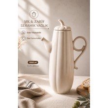 Perotti Pumpkin Porselen 1000 ml Çok Amaçlı Sunum ve Servis Yağdanlığı