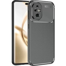 Aslanoğlu Store Newface Honor 200 Kılıf Auto Focus Karbon Kapak - Siyah